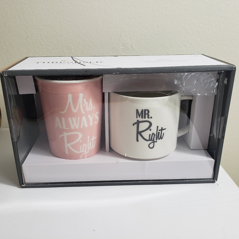 Set of Mrs. Always Right & Mr. Right Mugs